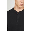 rag & bone Men's Long Sleeve Classic Henley, Jet Black,