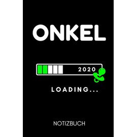 ONKEL 2020 LOADING... NOTIZBUCH: A5 Notizbuch LINIERT als Geschenk für werdende Patenonkel | Du wirst Onkel | Geschenkidee | Weihnachtsgeschenke Geschwister | Schwanger Überraschung