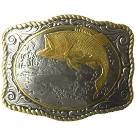 Nocona Men's Crumrine Bass Scaloped Buckle, Multi/Color, One Size