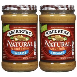 Smucker's Creamy Natural Peanut Butter, 26 oz, 2 pk