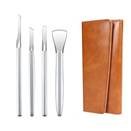 Ingrown Toenail Removal Kit, Pedicure Tools Kit Professional Knife Set Stainless Steel Ingrown Toenail Tool Foot Care Tools Nail Cuticle Remover (4 Pcs Set)