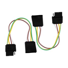 ULTECHNOVO 2pcs Trailer Wiring Harness Adapter Reliable Connector for Towing Compatible with Trailer Durable and Resistant for Various Applications