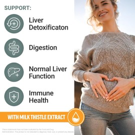 Force Factor Liver Detox + Cleanse, Liver Supplement for Detox and Repair, Milk Thistle, Turmeric & Ginger, Supports Liver Health, Digestion & Immune Function, Citrus Punch, 60 Soft Chews