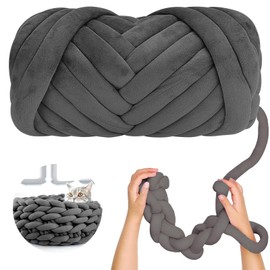 Ryvera Thick Wool Yarn, Thick Wool for Crocheting, Chunky Yarn Tubular Yarn, Crochet Wool, 500 g Bulky Arm Knitting, Thick Wool, Wool for Hand Knitting for DIY Crafts, Beginners, Blankets, Cushions,