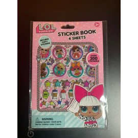 MGA Entertainment LOL SURPRISE! STICKER BOOK OVER 300+ STICKERS! INCLUDES PUFFY STICKERS! NEW!