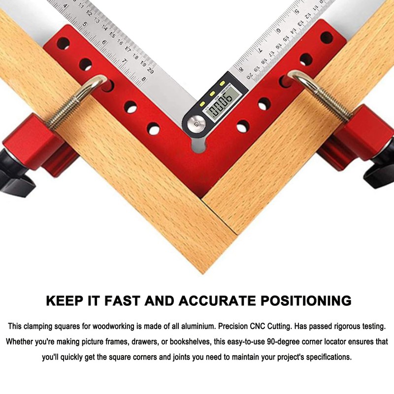 90 Degree Positioning Squares Right Angle Clamps for Woodworking -