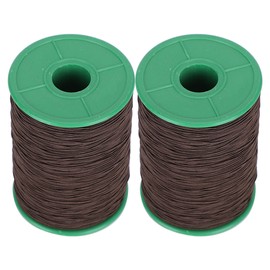 2 Roll Elastic Cord Beading Thread Bracelet Necklace Bead Making Black 1mm 350meter/roll