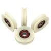 Pack of 4 Nylon Polyamide Pulley Wheels with 90° V