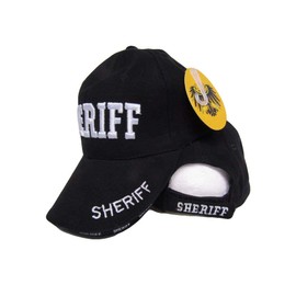 nov Embroidered Black Sheriff Law Enforcement Military Hat Cap