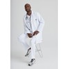 Grey's Anatomy Men's 5 Pocket 37 Inch Labcoat, White, 38