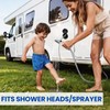 Gloppers All-Metal RV Exterior Spray Port Hook-Up Connector, Quick Connect