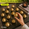 Artego Cascabeles navideños esferas Set de 16 cascabeles 5cm diámetro