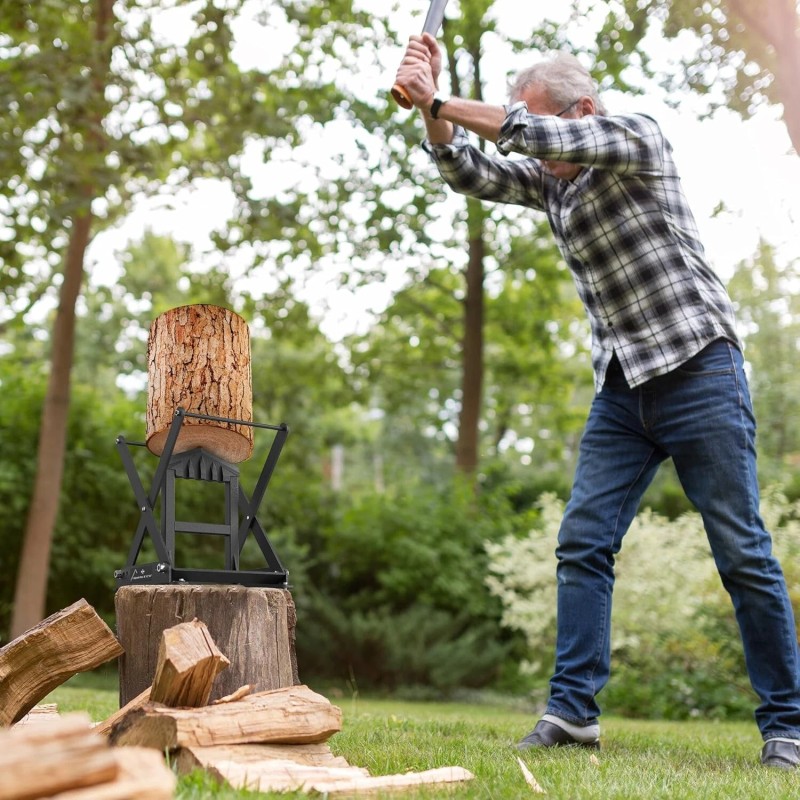 Geimrsy Heavy Duty Manual Kindling Firewood Log Splitter, 3 Size