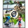 KEYSTP 5-Digit Bike Lock Cable, Heavy Duty Resettable Combination Bicycle