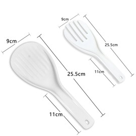 Meal Spoon Rice Paddle Spoon Rice Spoon Paddle Rice Scooper Household Necessities Plastic Rice Paddle Spoon Non-Stick Rice Spoon 2pcs Rice Spatula