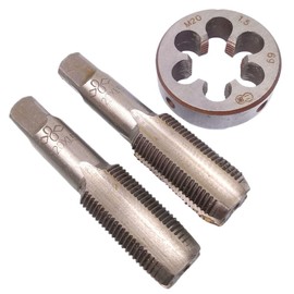 SPORTARC Metric Tap and Die Set HSS-M20 x 1.5mm Tap and Die Metric Thread Machine Thread Round Thread Tap