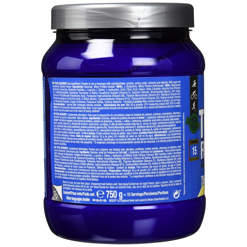 Weider Total Recovery, Proteinkomplex - Geschmack: Banane, 1er Pack (1