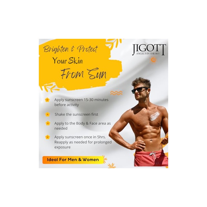 JIGOTT Protector solar con crema aclarante UV FPS 50PA niacinamida,