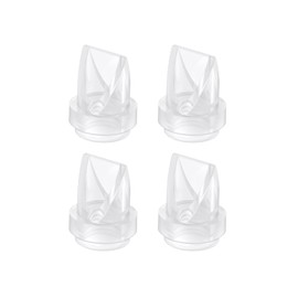 eufy Security Original Duckbill Valves (4-Pack) for Wearable Breast Pump E10/E20/S1/S1 Pro, Leak-Proof and Dust-Proof Breast Pump Replacement Parts