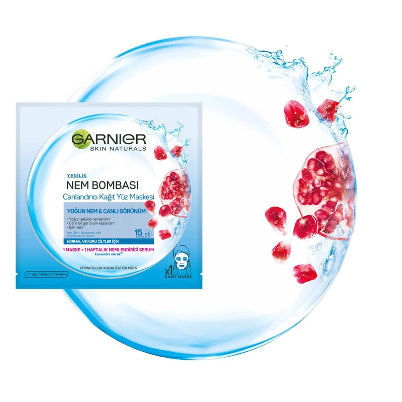 Garnier Skin Naturals Aqua Bomb Sheet Mask (Pack of 1)