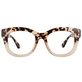 YOBOCO Oversized Reading Glasses Women 3.5 Large Readers Ladies Stylish Designer Reading Glasses 3.5，Tortoise/Brown