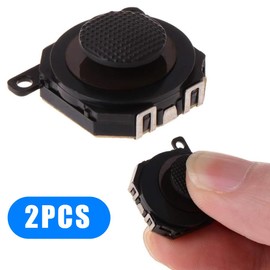 BLPRKOT Pack of 2 3D Analogue Joystick, Thumb Stick Replacement Part, Plastic Control Button, Rocker Bar, Replacement Joystick, Compatible with Model 1000, for Game Console, Analogue Control, Reliable