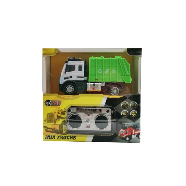 Dakott Mini RC Garbage Truck for Kids -1:64 Scale Four-Way