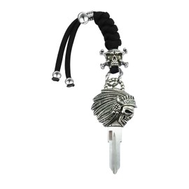 XUYUZDQ Motorcycle Uncut Blade Blank Keys Embryo,Motorcycles Replacement Accessories Compatible with Scout 2013-2024 (Chrome)