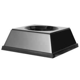 Parliky 1piece Basketball Display Stand and Holder for Memorabilia Black Square Base for Basketball Football Volleyball Rugby and Bowling Balls Space-Saving Design for Clean Organization