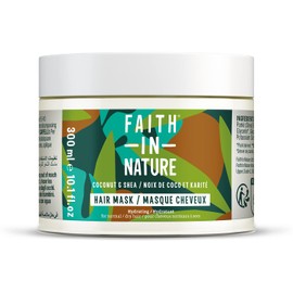 Faith in Nature Natürliche Kokos-Haarmaske, feuchtigkeitsspendend, vegan, ohne Tierversuche, ohne SLS und Parabene, normales oder trockenes Haar, 300 ml