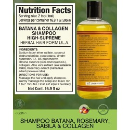High Supreme Batana Oil Hair Care Set-Shampoo with Collagen, Rosemary & Aloe Vera (16.9 fl oz