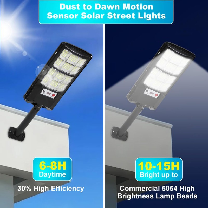 Cenfmlt Solar Street Lights Outdoor 4 Pack, Dusk to Dawn