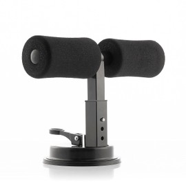 InnovaGoods - Sit Up Bar for Abs, Strong Suction Cup for Stability, Adjustable Height in 3 Positions, Ideal for Home Training, Black, Steel - Rubber - High Density Foam