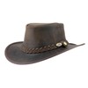 Black Jungle Balat Leather Western Hat Australia Cowboy Hat, brown