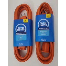 Total Home 2 - TOTAL HOME Extension Cord Indoor/Outdoor 8 FT Grounded 3 prong