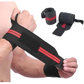 SUJAYU Muñequeras, paquete de 2 correas de muñeca para levantamiento de pesas, correas de muñeca, pesas de muñeca, túnel carpiano, muñequera para