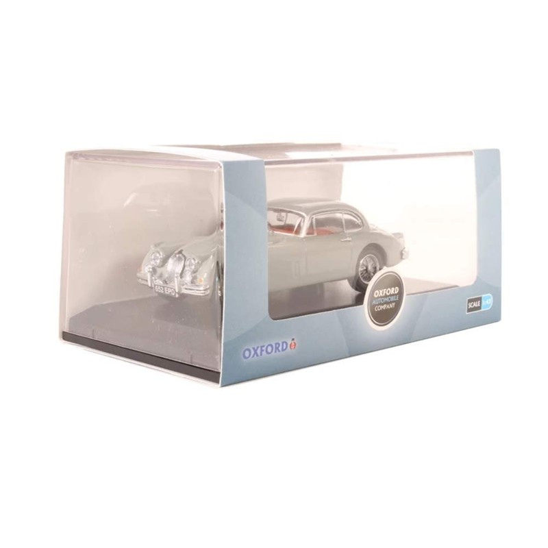 Oxford Diecast JAGXK150007 Jaguar XK150 Fixed Head Coupe Mist Grey