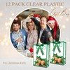 Sel Natural 12 Pcs Clear Gift Bags with Handles 7.1"x10.2"x3.2"