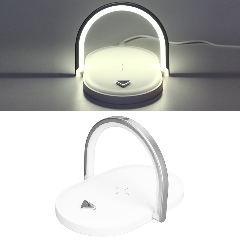 15W Wireless Charging Night Light White Mini Charging Lamp for