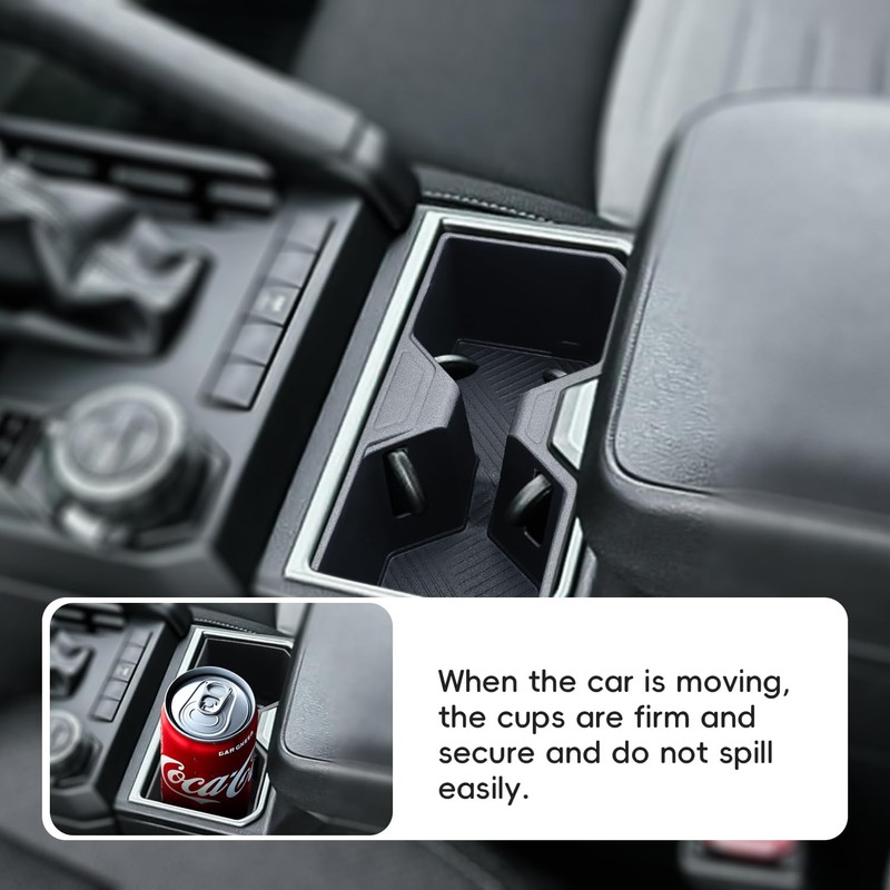 Auovo Cup Holder Insert for 2025 Toyota 4Runner Accessories Non-Slip