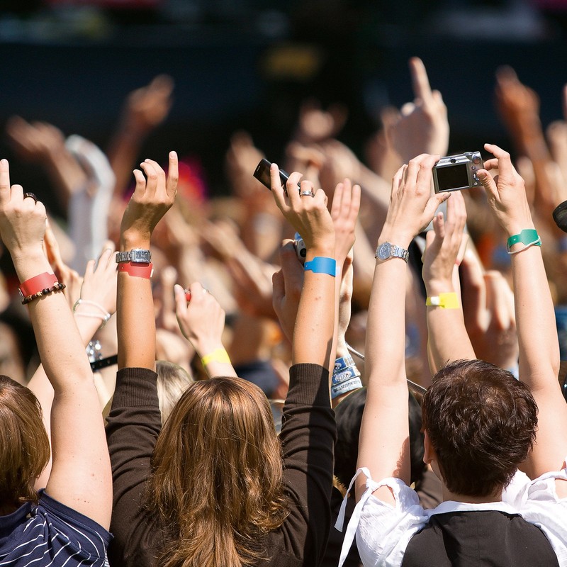 Sigel 255 x 25mm Soft Neon Event Wristbands - Blue