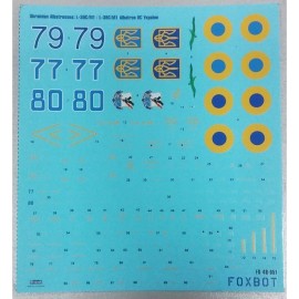 FoxBot Decals 1/48 48-051 Ukrainian Albatrosses: L-39C/M1 Albatros