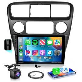 5GhzWiFi 8Core 4G 64G Car Stereo for Honda Accord 1998-2003 6th Radio with 9 inch 1280x720P Touchscreen/BT 5.0/Wireless Carplay/Android Auto/Mirror Link/DSP 46EQ/59UIs/SWC/AHD Backup Camera MIC