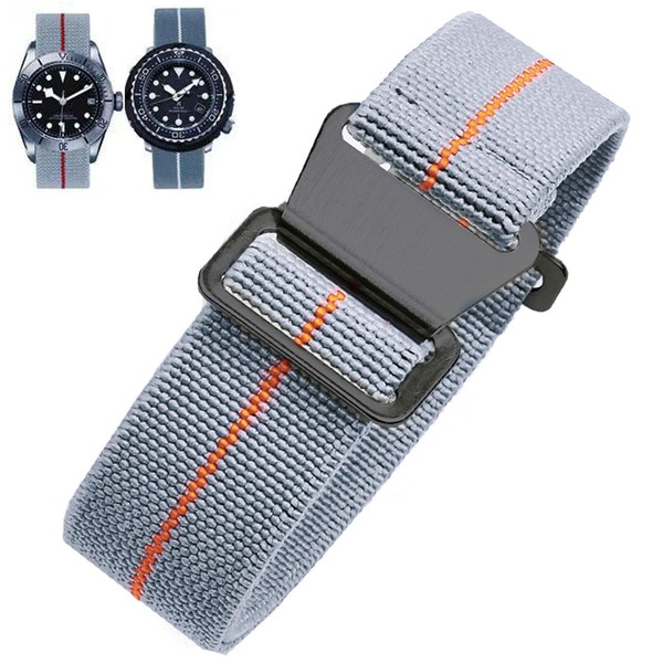 Nizonlaie Elastic Nylon Watch Band French Troops Paratrooper Military Parachute