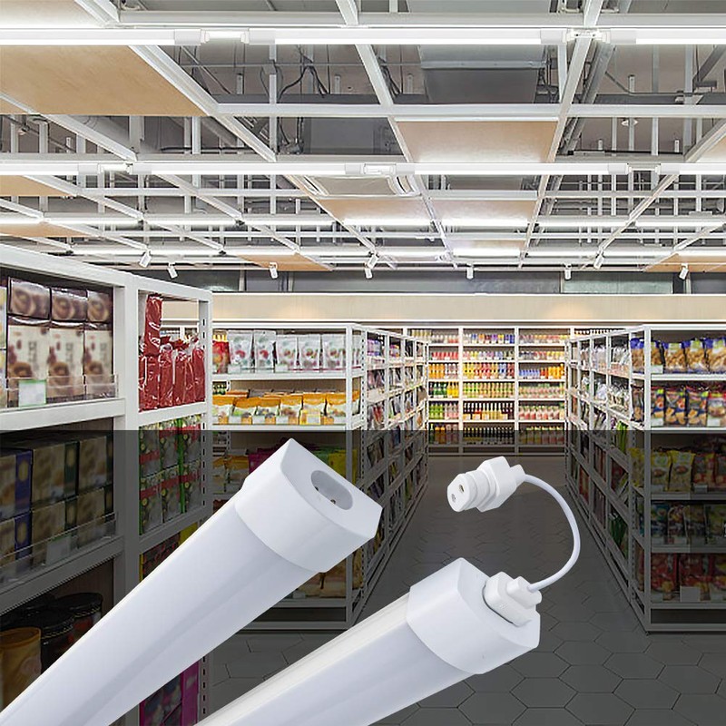 Utility LED Shop Lights Fixture 4FT 2FT with Plug Linkable,