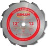 Oshlun SBR-120012 12-Inch 12 Tooth FTG Saw Blade with 1-Inch