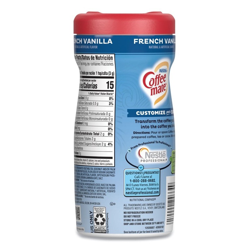 Coffee-mate 35775 15 oz. Creamer Powder Bottle - French Vanilla