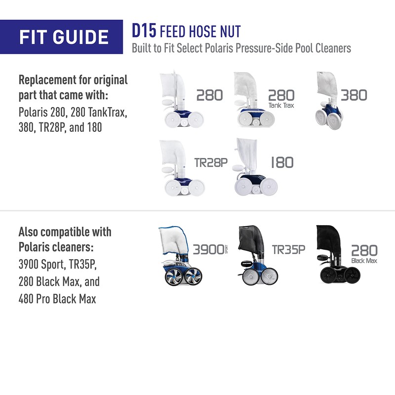 Polaris Genuine Parts D15 Feed Hose Nut replacement part for