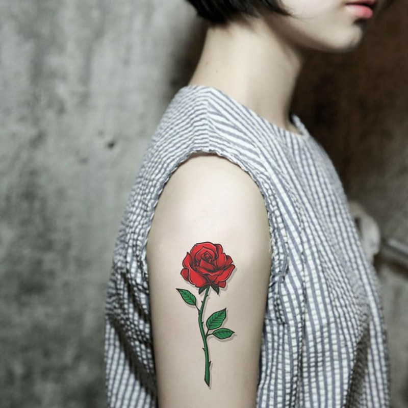 Oottati 15 Sheets Small Cute Hand Arm Temporary Tattoo Stickers