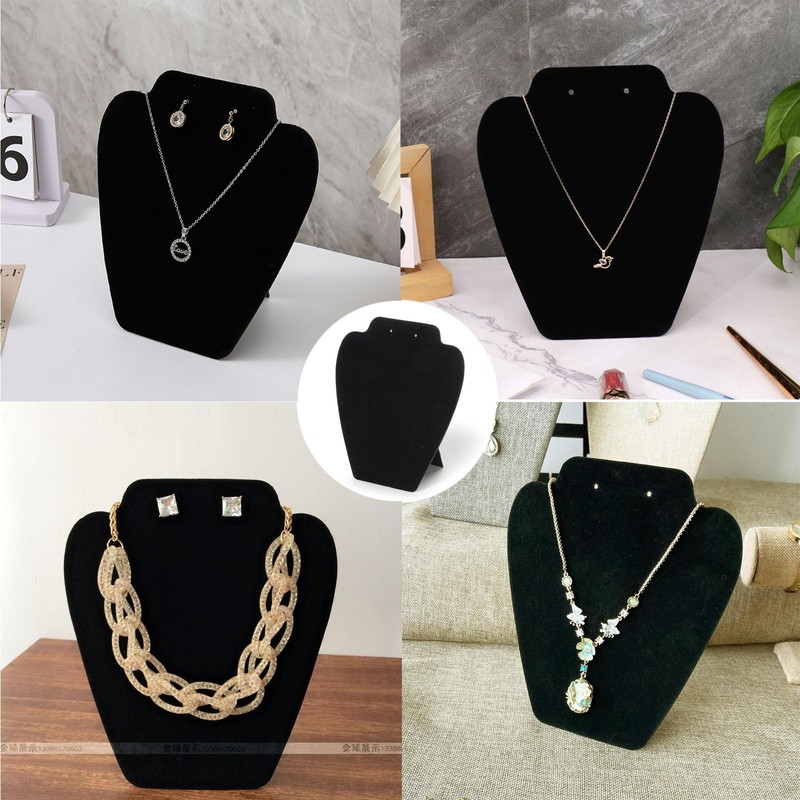 JNGTKL Necklace Display Stand, 2 Pcs Jewellery Display Stand, Foldable